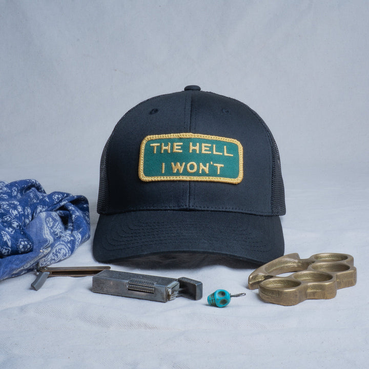 👉 "THE HELL I WON’T" – Mesh Snapback – BOGO 50% Off🔥