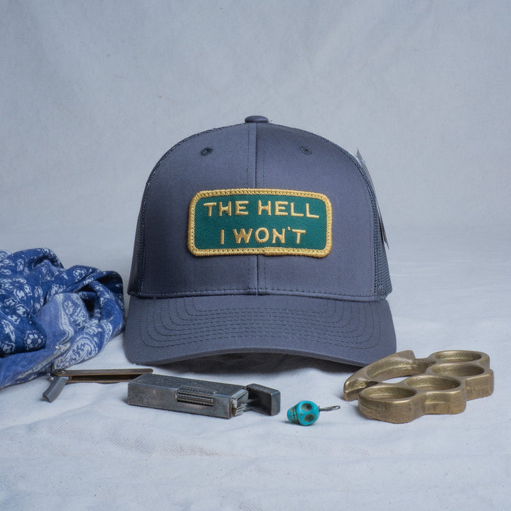 👉 "THE HELL I WON’T" – Mesh Snapback – BOGO 50% Off🔥