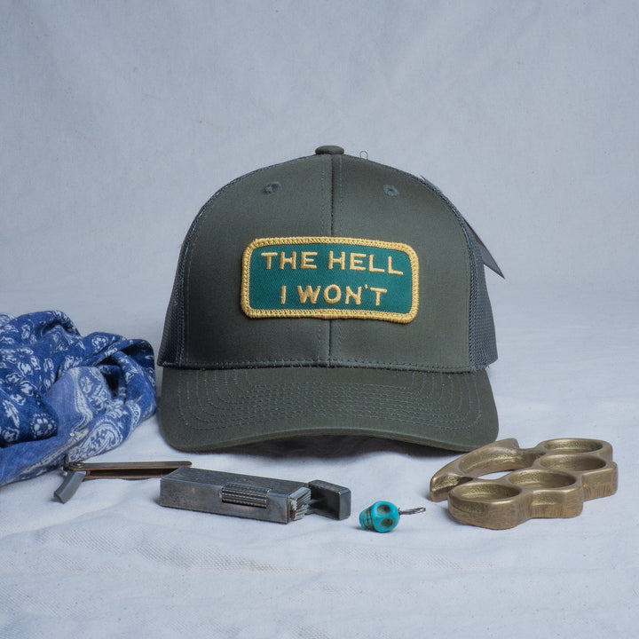 👉 "THE HELL I WON’T" – Mesh Snapback – BOGO 50% Off🔥