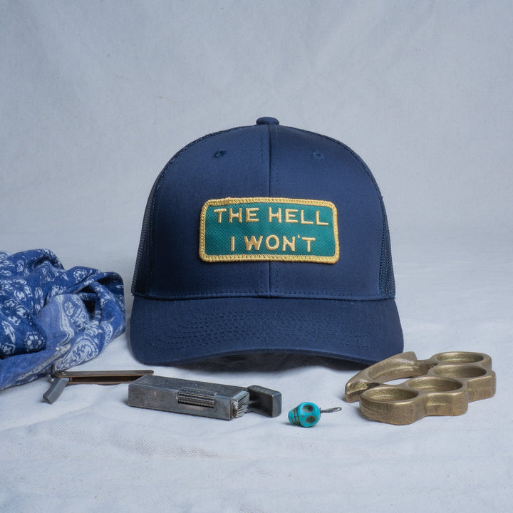 👉 "THE HELL I WON’T" – Mesh Snapback – BOGO 50% Off🔥
