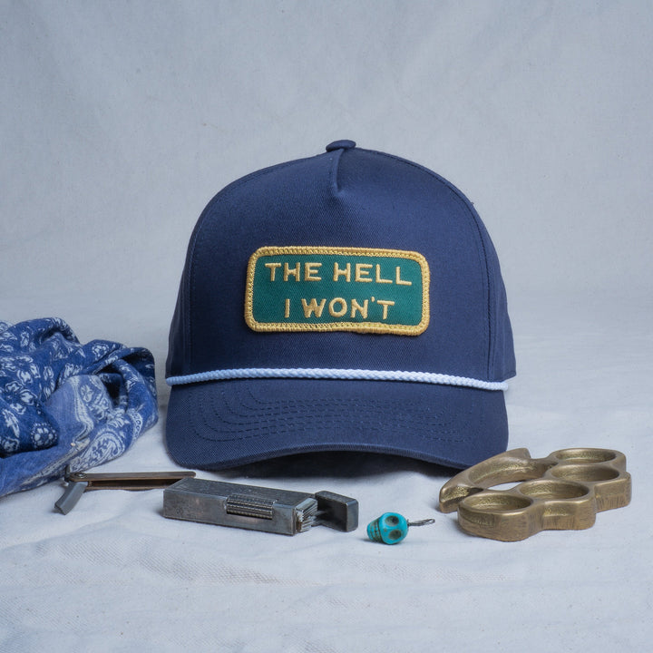 👉 "THE HELL I WON'T" Captain's (Rope) Hat - BOGO 50% OFF🔥