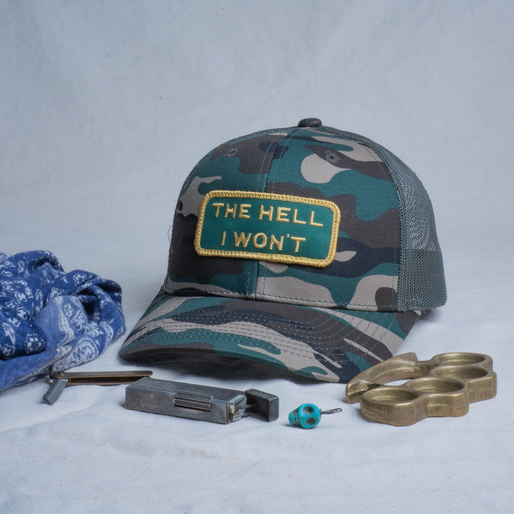 👉 "THE HELL I WON’T" – Mesh Snapback – BOGO 50% Off🔥