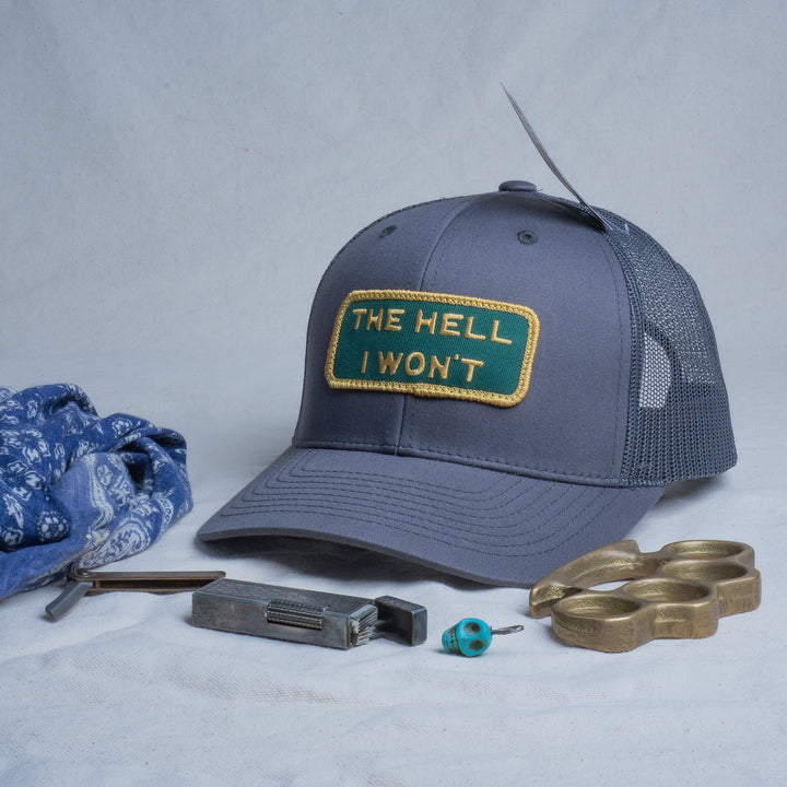 👉 "THE HELL I WON’T" – Mesh Snapback – BOGO 50% Off🔥