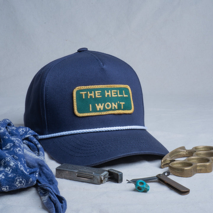 👉 "THE HELL I WON'T" Captain's (Rope) Hat - BOGO 50% OFF🔥