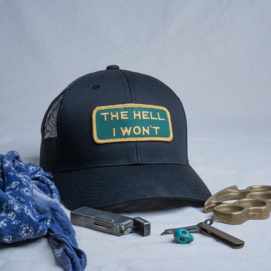 👉 "THE HELL I WON’T" – Mesh Snapback – BOGO 50% Off🔥