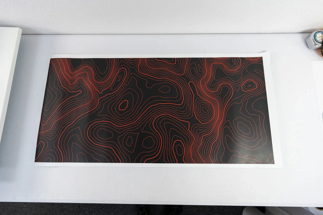 Topographic Map Premium Print Vinyl Rolls (3&