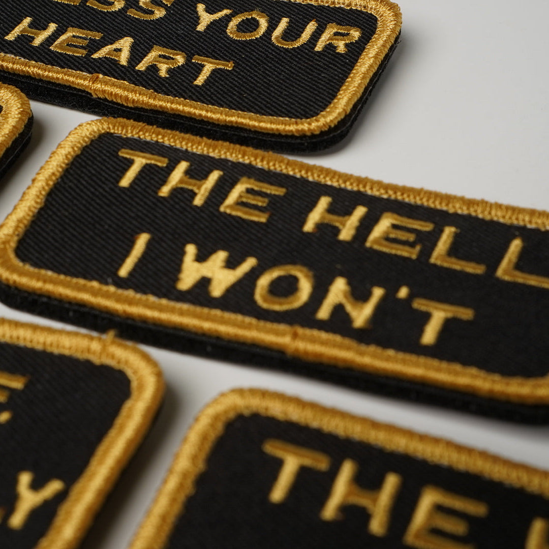 Slightly Offensive BLACK/YELLOW VELCRO PATCH – Aloha Overland
