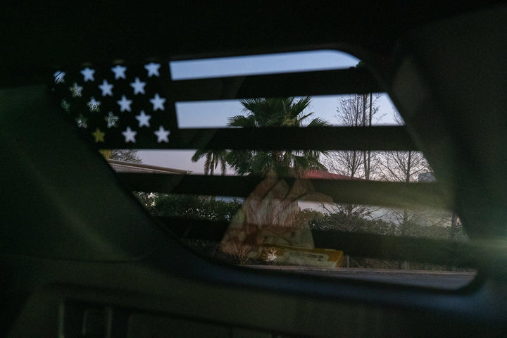 American Flag Rear Window Overlays - 2021+ Bronco 4 Door