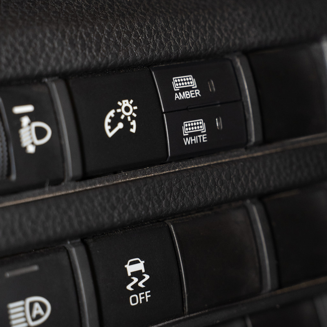 Square Style Dual Function Toyota OEM Style "AMBER &amp; WHITE" Switch