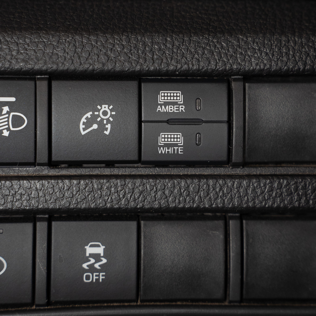 Square Style Dual Function Toyota OEM Style "AMBER &amp; WHITE" Switch