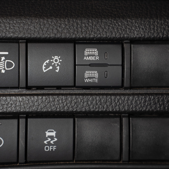 Square Style Dual Function Toyota OEM Style "AMBER &amp; WHITE" Switch
