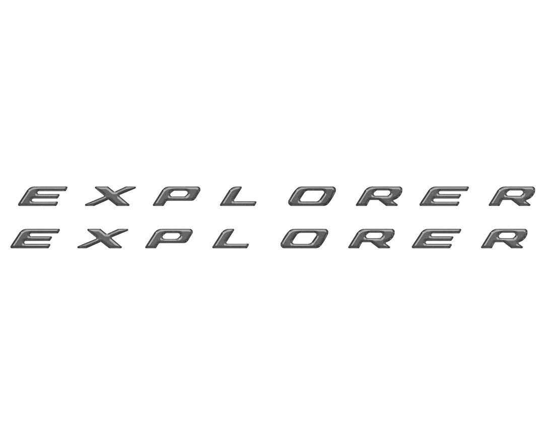 Rocker Panel Letter Inserts Fits 2020-2025 Ford Explorer