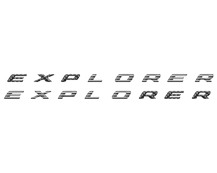 Rocker Panel Letter Inserts Fits 2020-2025 Ford Explorer