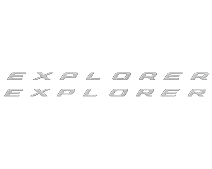 Rocker Panel Letter Inserts Fits 2020-2025 Ford Explorer
