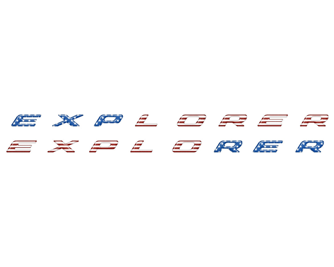 Rocker Panel Letter Inserts Fits 2020-2025 Ford Explorer