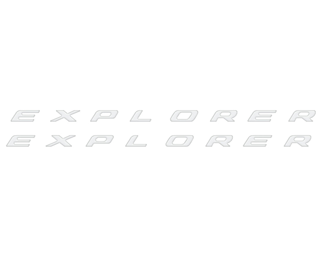 Rocker Panel Letter Inserts Fits 2020-2025 Ford Explorer