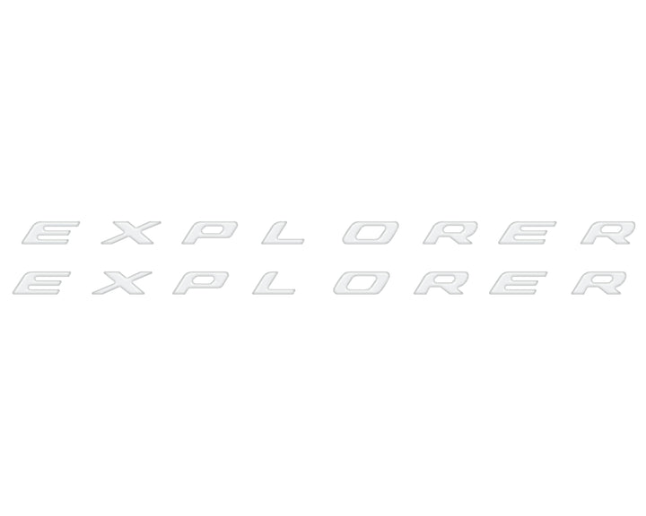 Rocker Panel Letter Inserts Fits 2020-2025 Ford Explorer