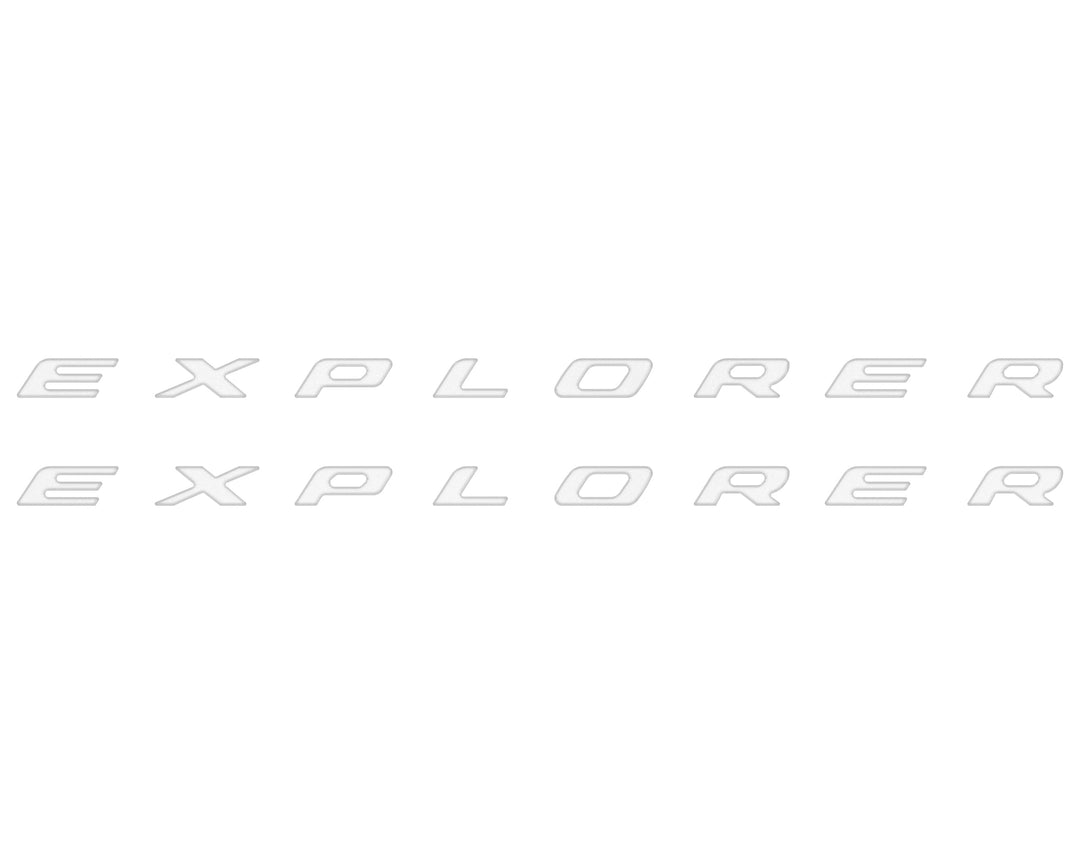 Rocker Panel Letter Inserts Fits 2020-2025 Ford Explorer