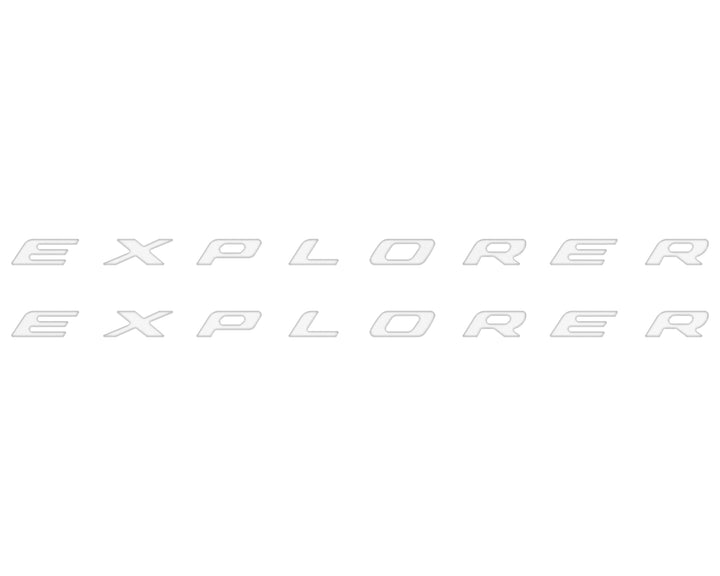 Rocker Panel Letter Inserts Fits 2020-2025 Ford Explorer