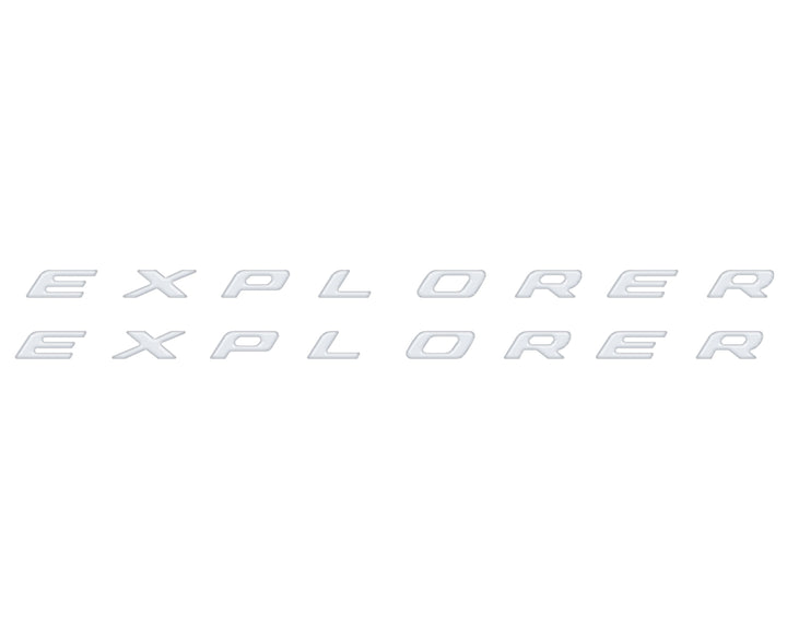 Rocker Panel Letter Inserts Fits 2020-2025 Ford Explorer