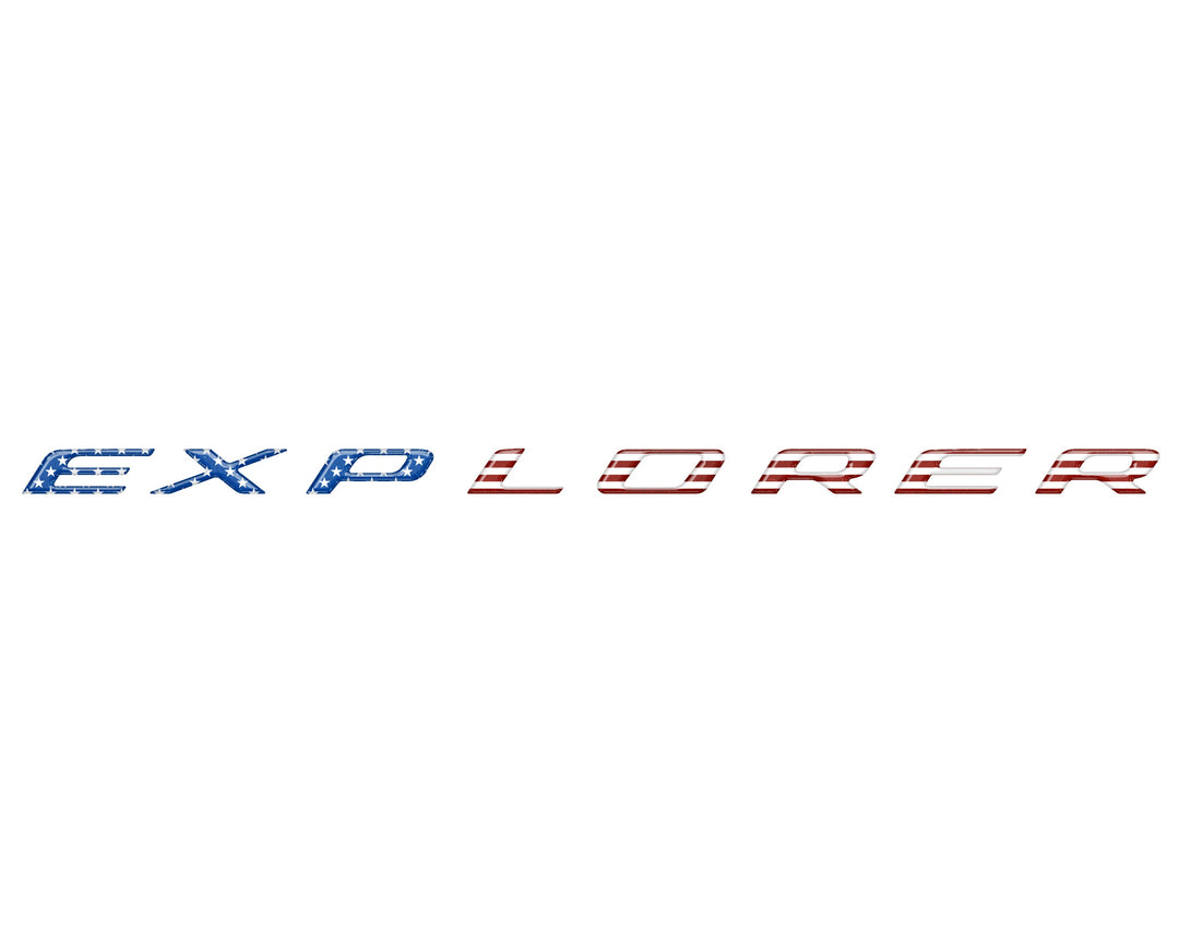Liftgate Letter Overlays Fits 2025-2026 Ford Explorer