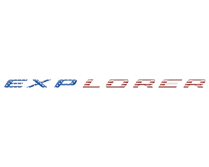 Liftgate Letter Overlays Fits 2025-2026 Ford Explorer