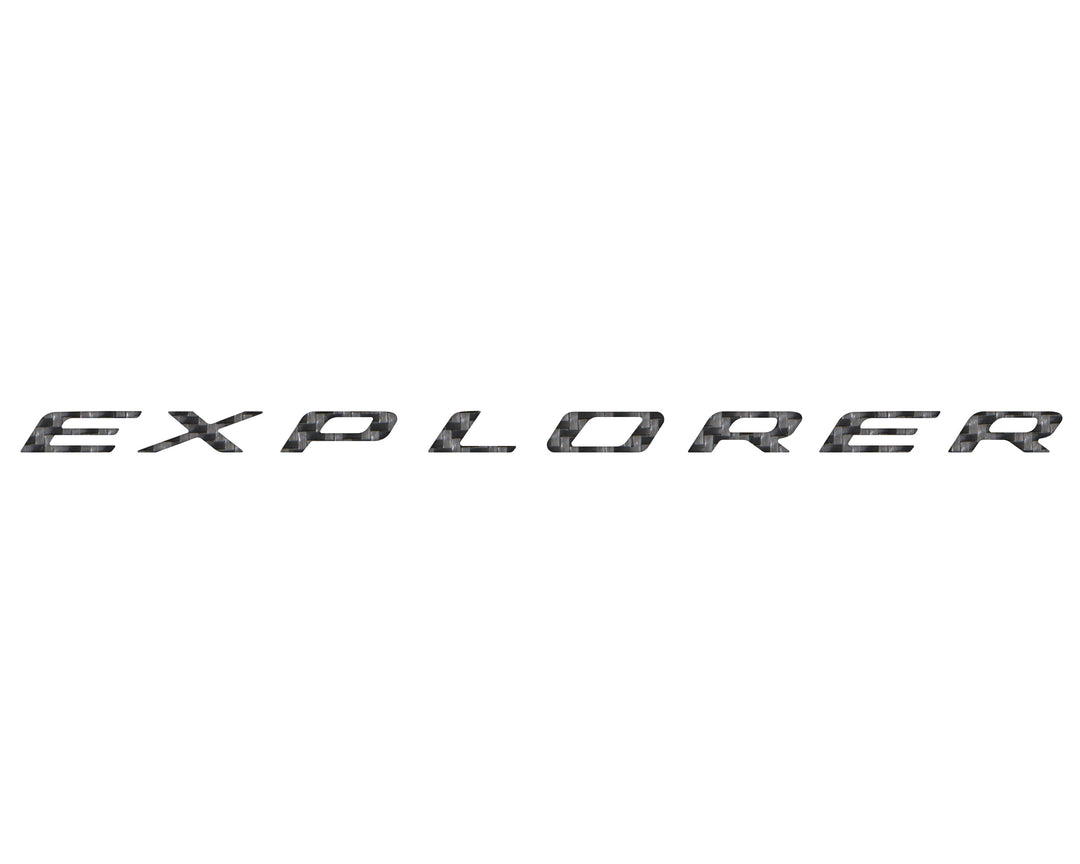 Liftgate Letter Overlays Fits 2025-2026 Ford Explorer