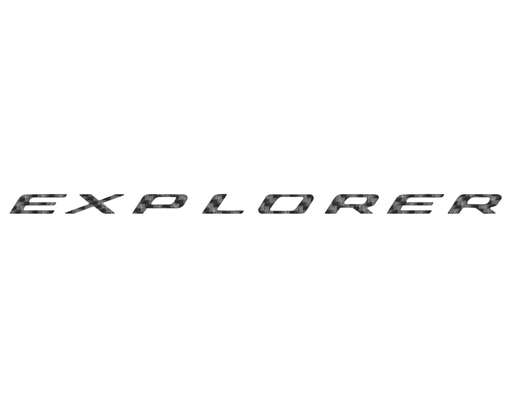 Liftgate Letter Overlays Fits 2025-2026 Ford Explorer