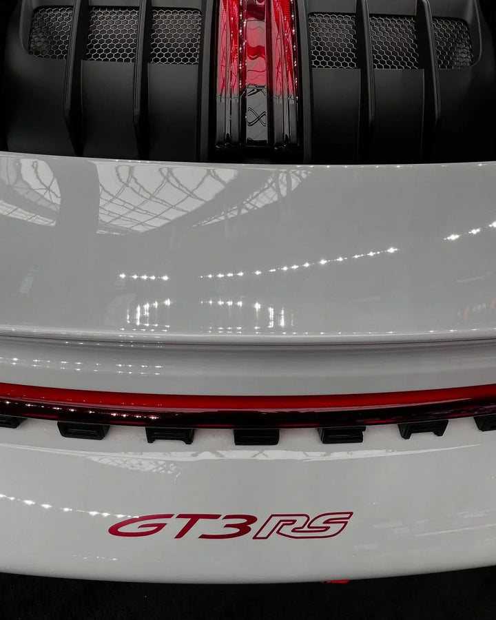 "GT3 RS" Rear Bumper Vinyl Logo Decal Emblem for Porsche Vehicles (992)