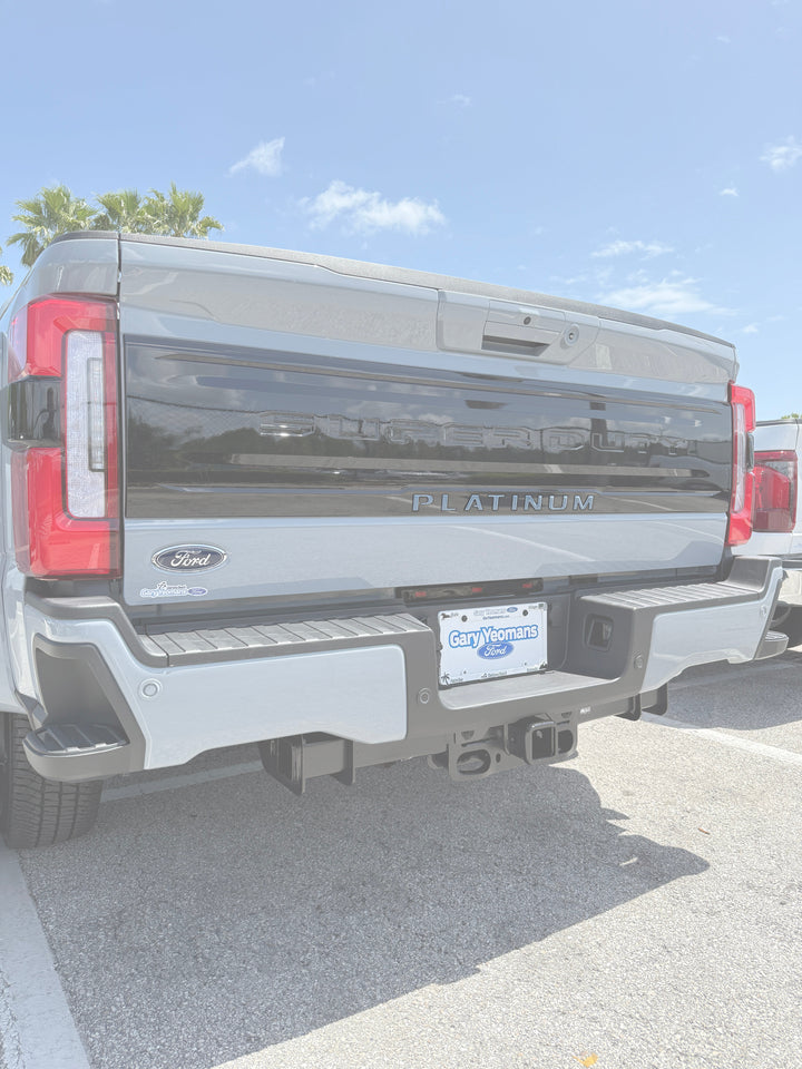 Platinum Tailgate Lettering Kit Fits 2025-2025 Ford Super Duty Platinum