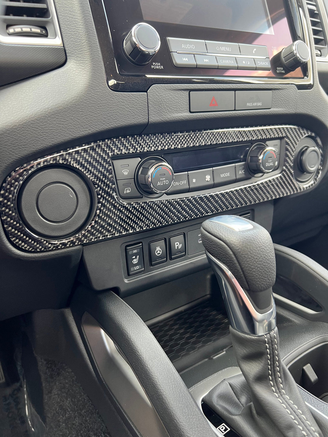 Climate Control/Upper Dash Accent Trim Fits 2022-2024 Nissan Frontier