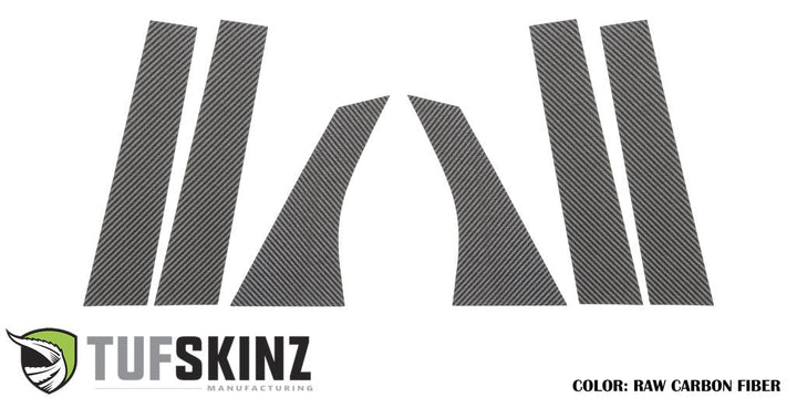 B & C Door Pillars Accent Overlays Fits 2012-2018 Ford Focus