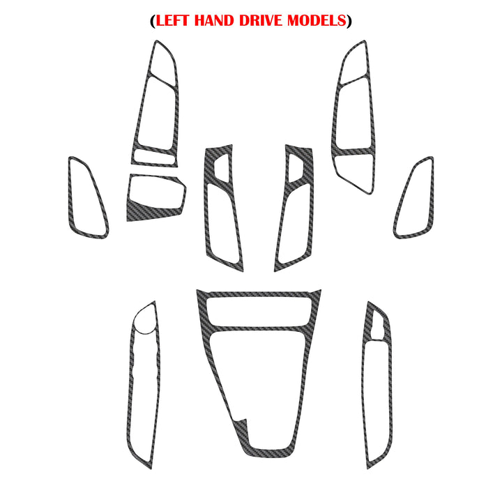 Front Interior Dash Kit Fits 2015-2018 Ford Focus, RS, ST