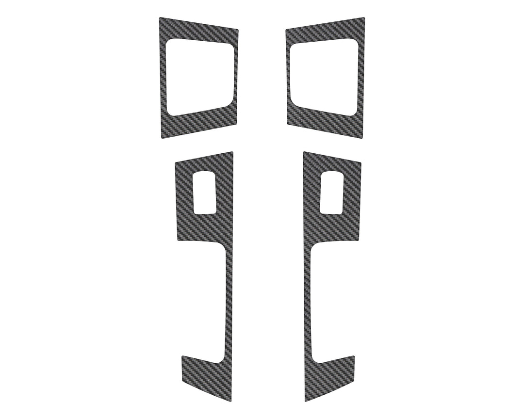 Door Switch Accent Overlays Fits 2021-2027 Ford F-150 &amp; 2023-2027 Super Duty