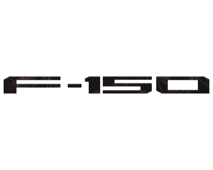 Tailgate Letter Inserts Fits 2021-2025 Ford F-150