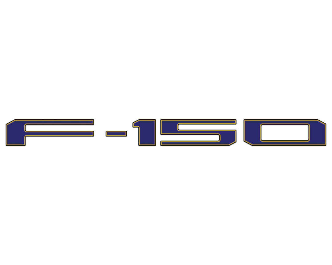 Football Themed Tailgate Letter Inserts Fits 2021-2026 Ford F-150