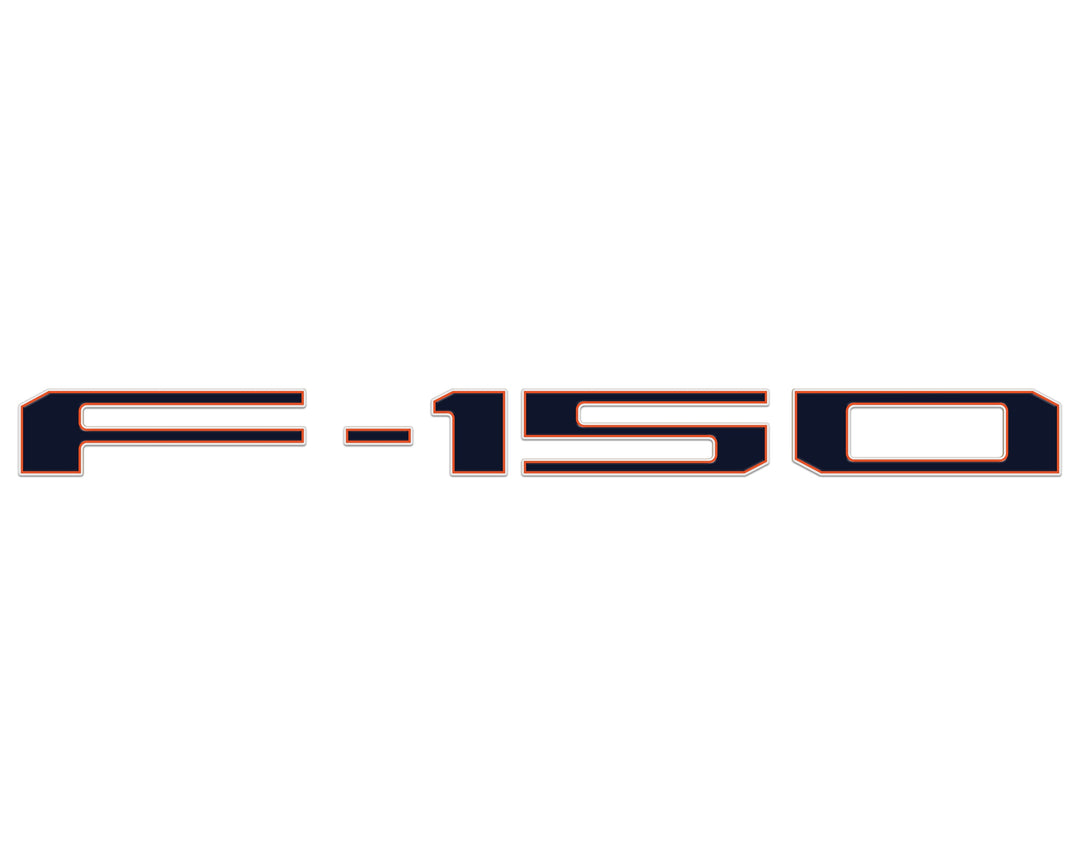 Football Themed Tailgate Letter Inserts Fits 2021-2026 Ford F-150