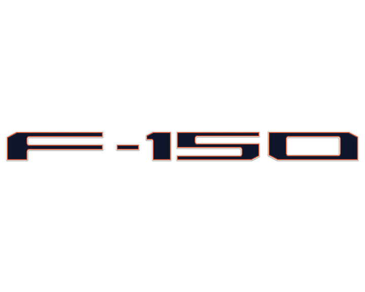 Football Themed Tailgate Letter Inserts Fits 2021-2026 Ford F-150
