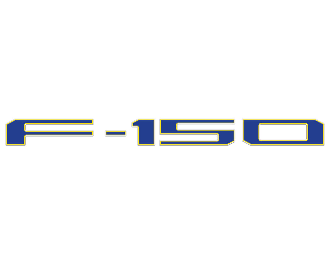 Football Themed Tailgate Letter Inserts Fits 2021-2026 Ford F-150