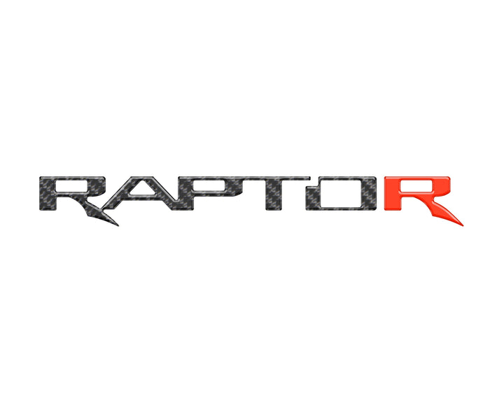 Raptor Tailgate Emblem Inserts Fits 2017-2025 Ford F-150 Raptor