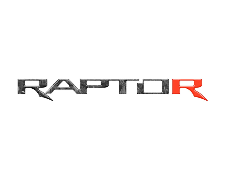 Raptor Tailgate Emblem Inserts Fits 2017-2025 Ford F-150 Raptor