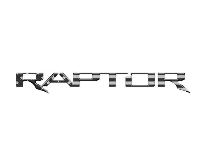 Raptor Tailgate Emblem Inserts Fits 2017-2025 Ford F-150 Raptor