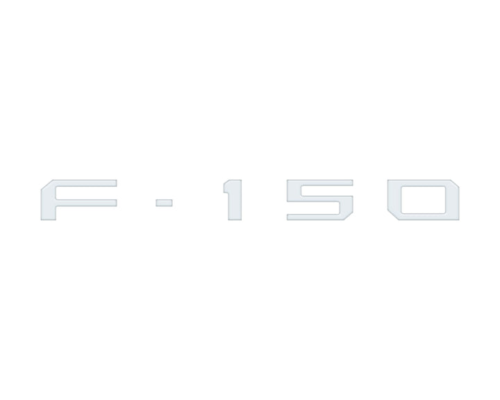 Passenger Cubby Letter Overlays Fits 2021-2025 Ford F-150 XL/STX