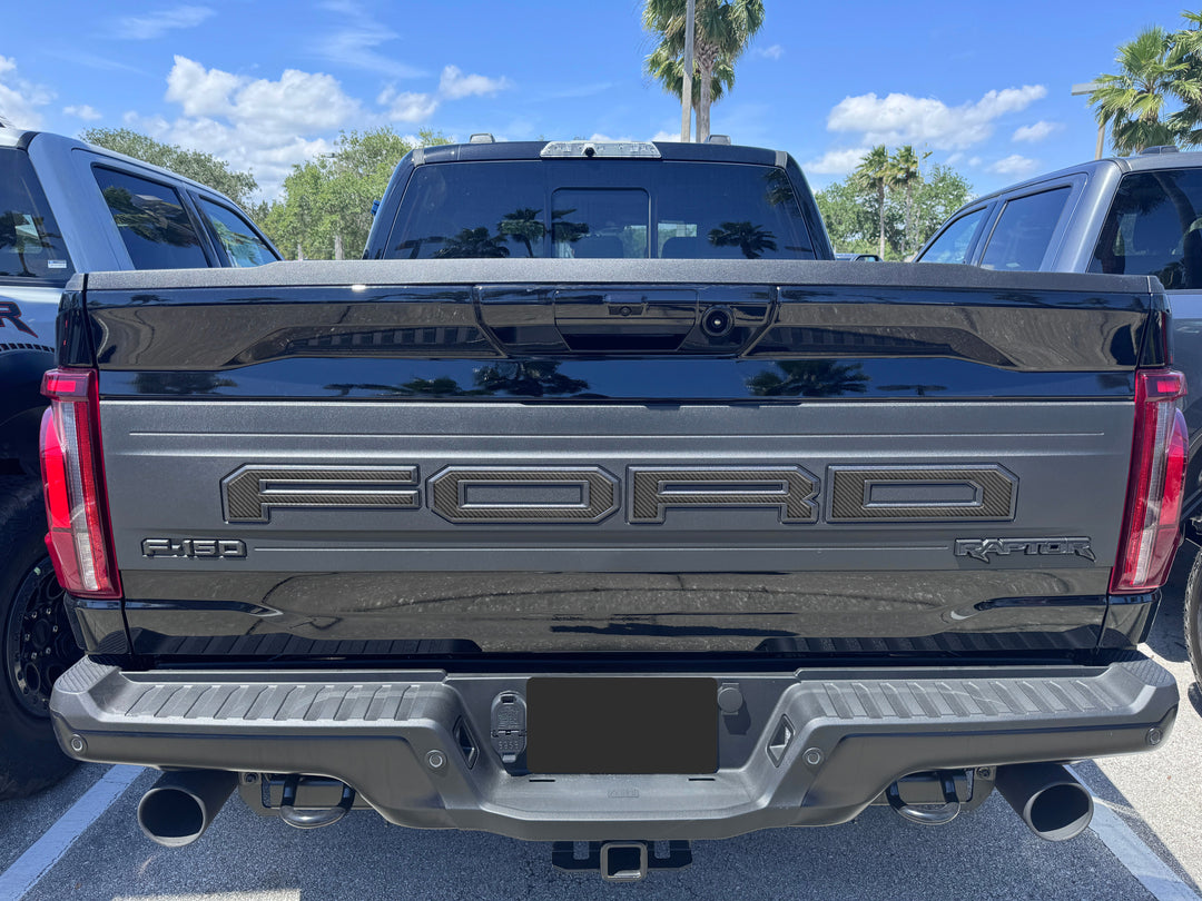 Raptor Tailgate Letter Overlays Fits 2021-2025 Ford F-150 Raptor