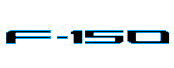 Tailgate Letter Inserts Fits 2021-2025 Ford F-150