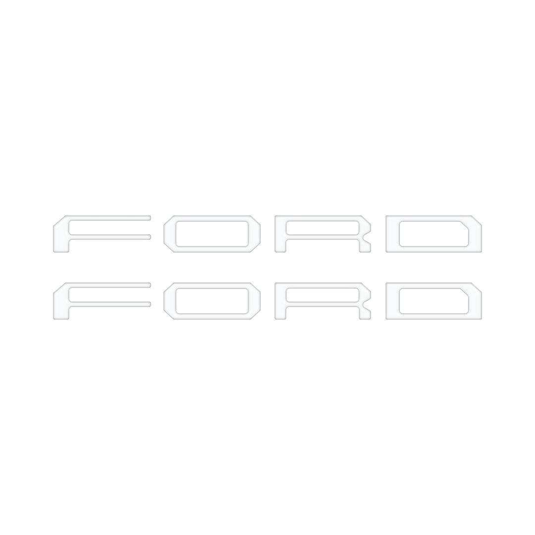 Tremor/Raptor Running Board Letter Inserts Fits 2025-2026 Ford F-150