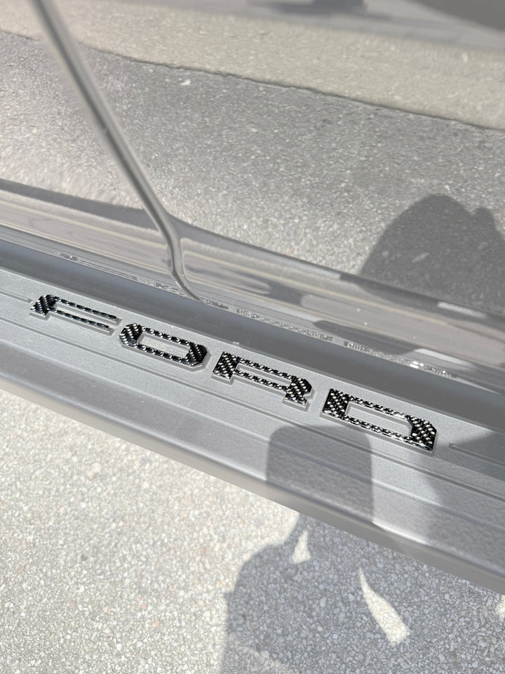 Lightning Running Board Overlays Fits 2022-2026 Ford F150 Lightning