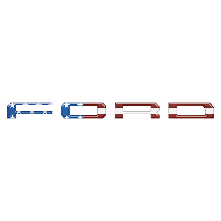 Lightning Rear Bumper Overlays Fits 2022-2026 Ford F-150 Lightning