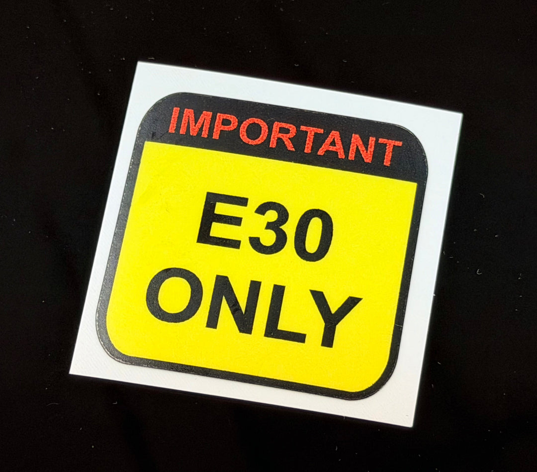 Warning Sticker Minimum Octane Rating (Pair) - Universal