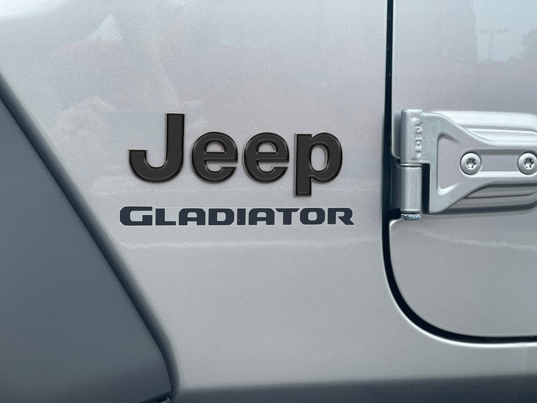 Driver & Passenger Side Emblem Overlays Fits 2019-2025 Jeep Gladiator